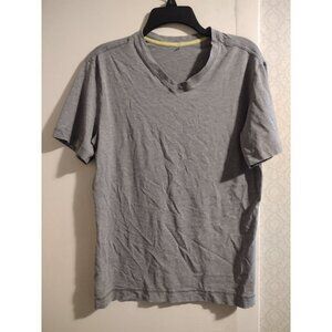 Lululemon gray short sleeves work out top size Medium M